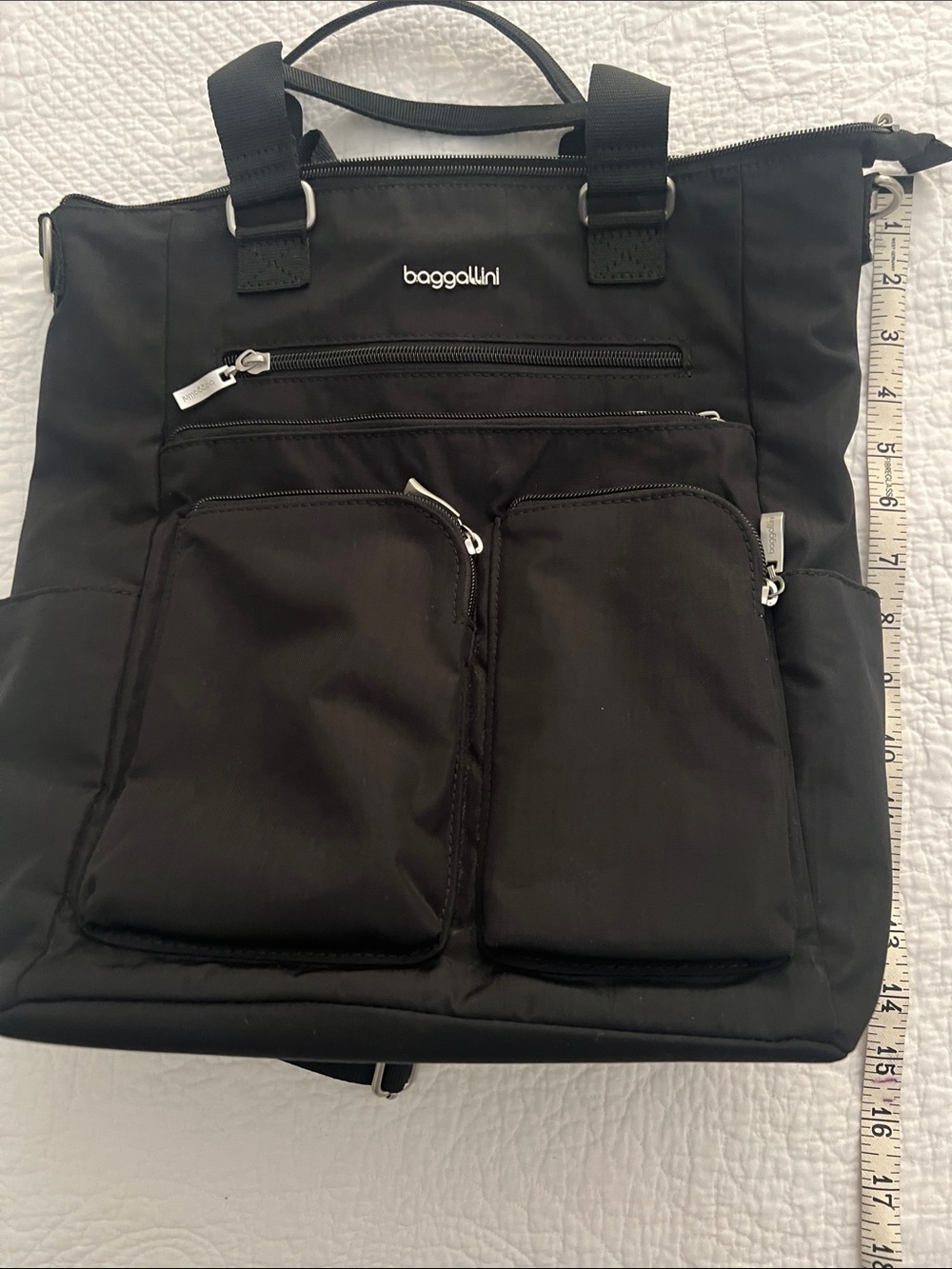 baggallini Black Multifunction women’s Backpack Tote